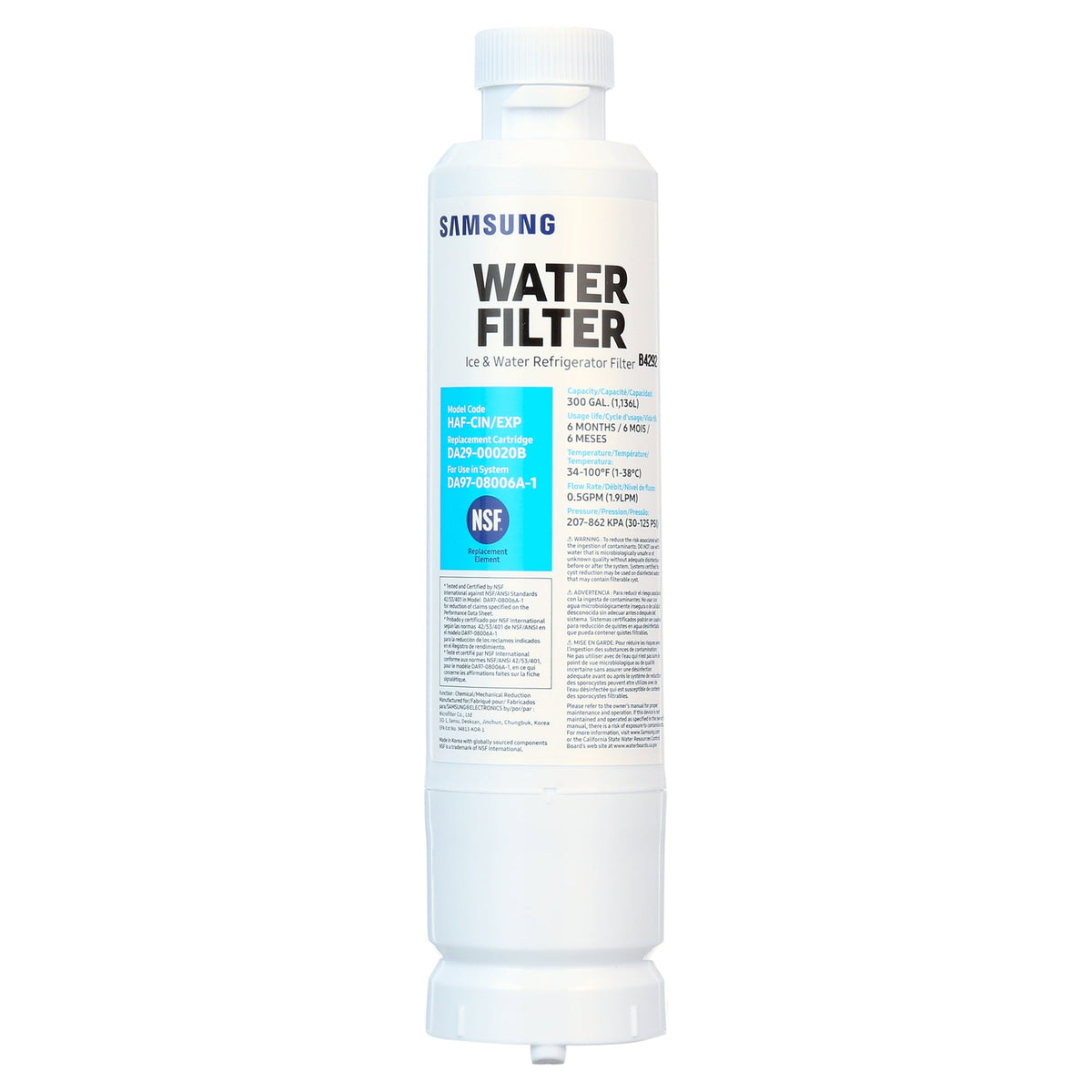 Samsung HAF-CIN DA29-00020B refrigerator water filter