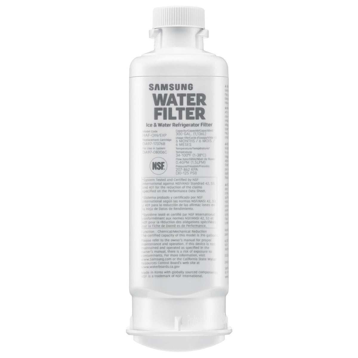 Samsung HAF-QIN DA97-17376B refrigerator water filter
