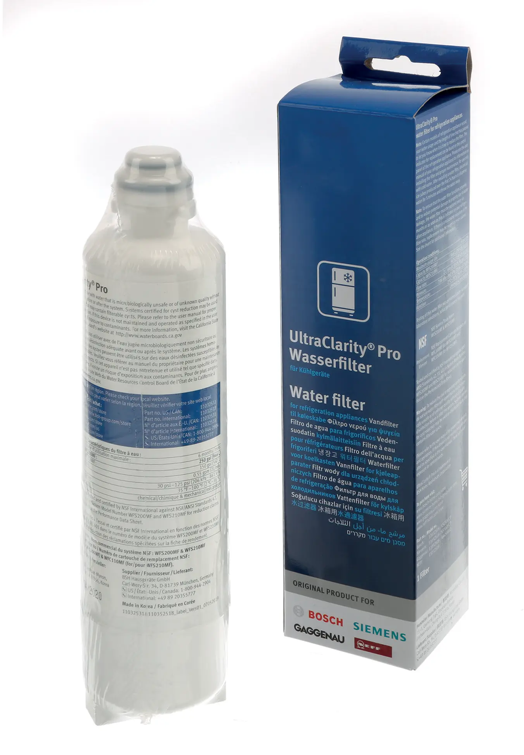 Bosch UltraClarity Pro 11032531 water filter with retail box