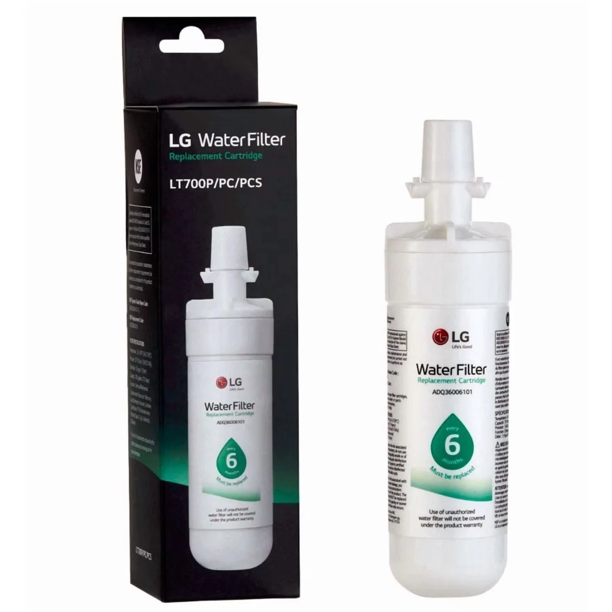 LG LT700P ADQ36006101 refrigerator water filter with retail box